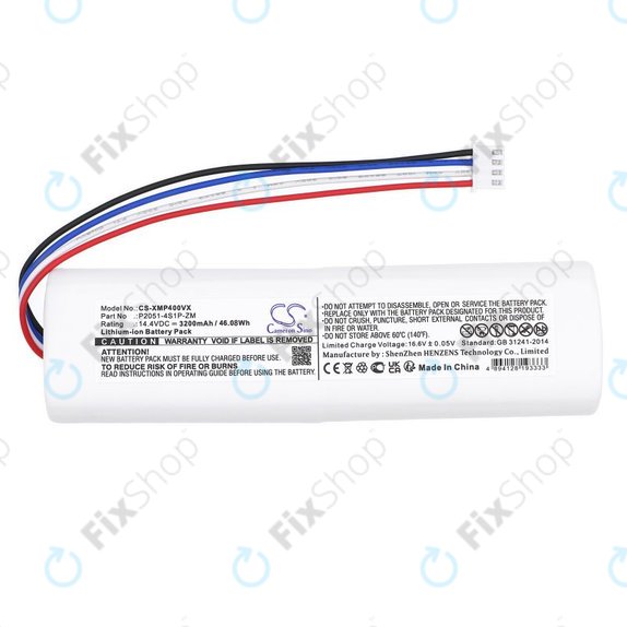 Bateria do Xiaomi Mi Robot Vacuum Mop 2, Mijia Sweeping Vacuum Cleaner 2C, 3200mAh, Li-Ion, 14.4V, P2051-4S1P-ZM, HQ