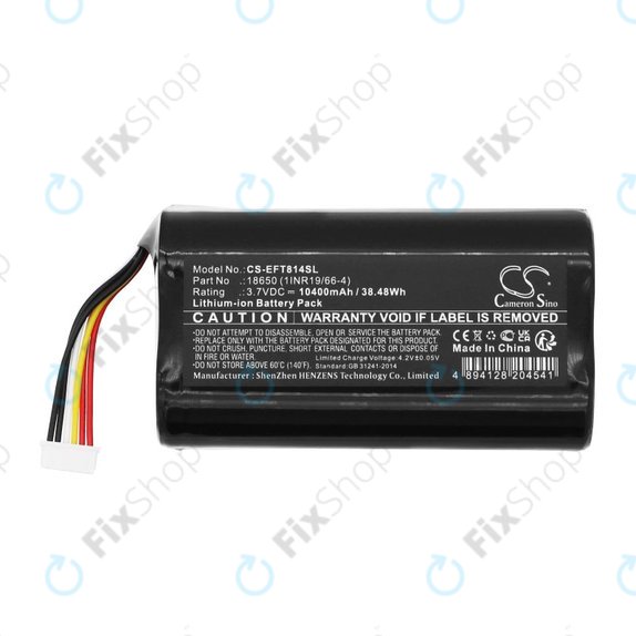 Bateria do Eufy Cam 2 Pro, T8140r, 10400mAh, Li-Ion, 3.7V, 18650 (1INR19/66-4), HQ