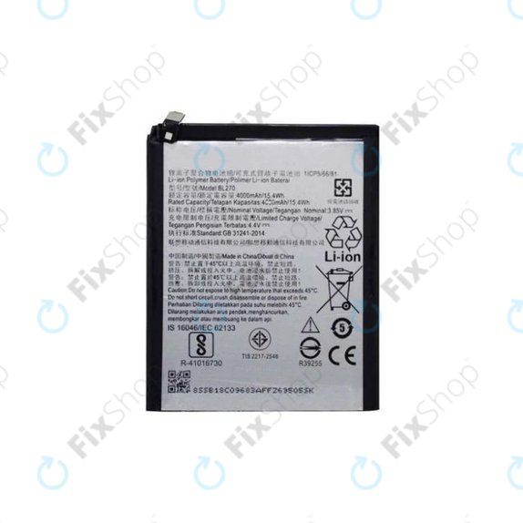 Bateria do Motorola Moto G6 Play XT1922, Lenovo K6 Note, Moto E5 XT1944, BL270, 4000mAh