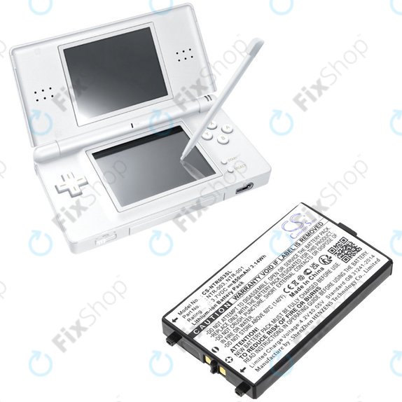 Bateria do Nintendo, 850mAh, Li-Ion, 3.7V, NTR-003, HQ