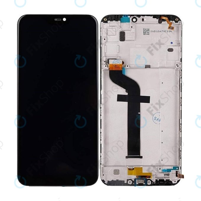 Wyświetlacz do Xiaomi Mi A2 Lite (Redmi 6 Pro), Ekran dotykowy z ramką, Czarny, Black, TFT