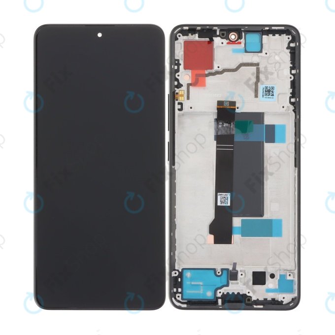 Wyświetlacz do Xiaomi Redmi Note 13 Pro 5G 2312DRA50C, Ekran dotykowy z ramką, Midnight Black, TFT