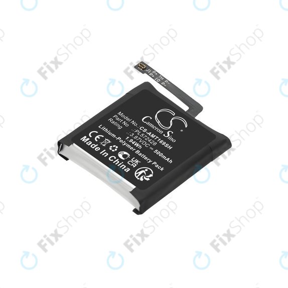 Bateria do Amazfit T-Rex 2, A2169, A2170, 500mAh, Li-Pol, 3.87V, PL572428, HQ
