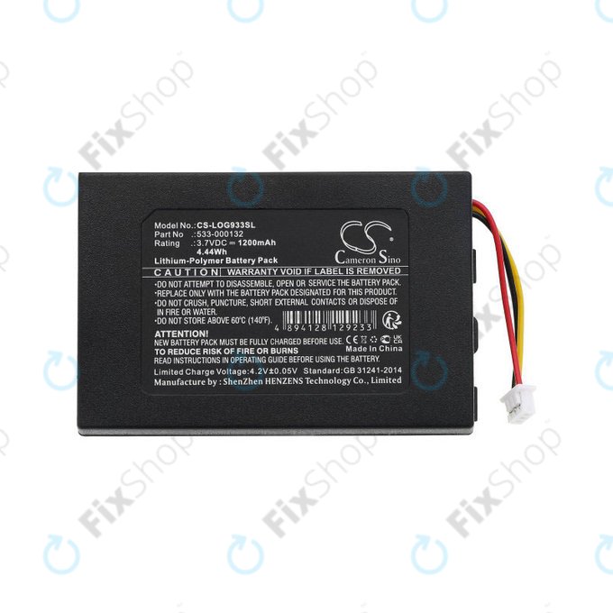 Bateria do Logitech G533, G933, 1200mAh, Li-Pol, 3.7V, 533-000132, HQ