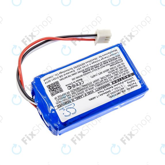 Bateria do JBL Flip 2 (2013), 2000mAh, Li-Pol, 3.7V, AEC653055-2P, HQ