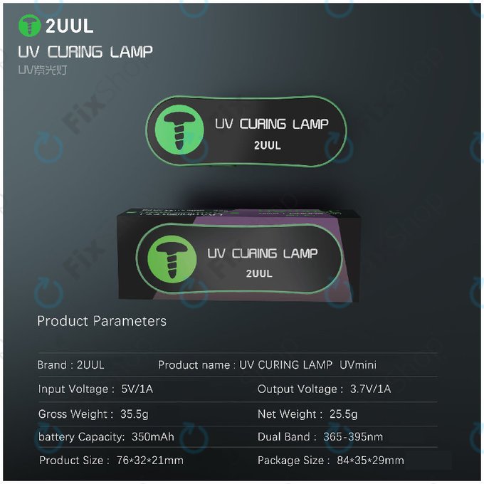 Mini lampa UV do utwardzania, 2UUL SC08