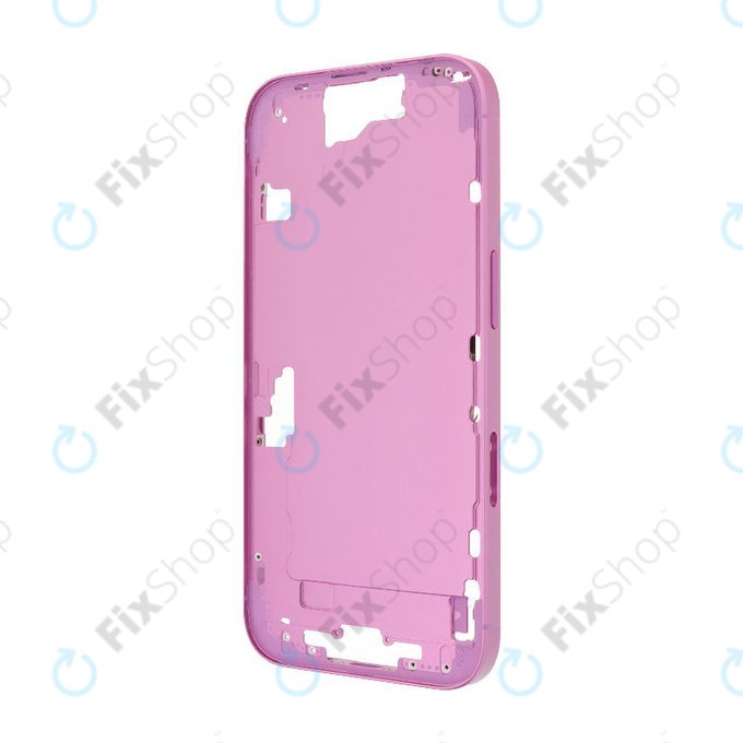 Ramka srodkowa do iPhone 16, Przyciski zasilania i głośności, Różowy, Pink