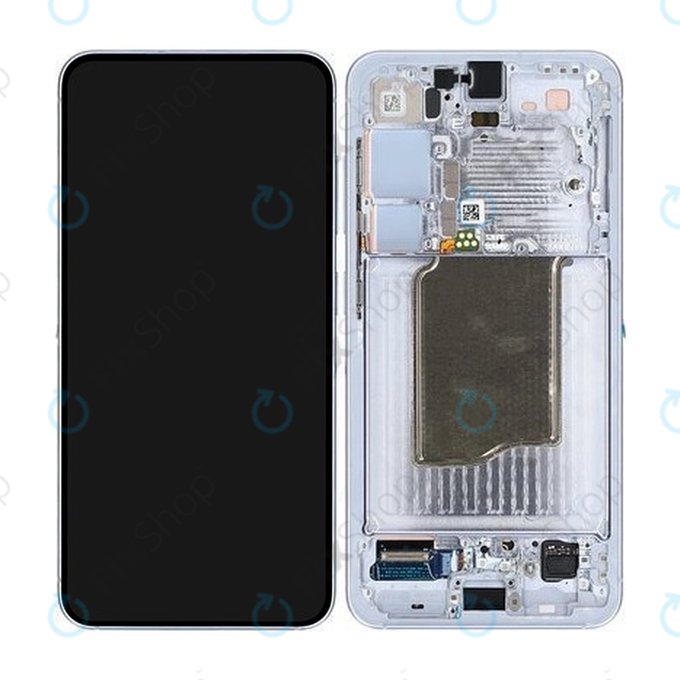 Wyświetlacz do Samsung Galaxy S25, Ekran dotykowy z ramką, Icyblue, GH82-36329C, Genuine Service Pack