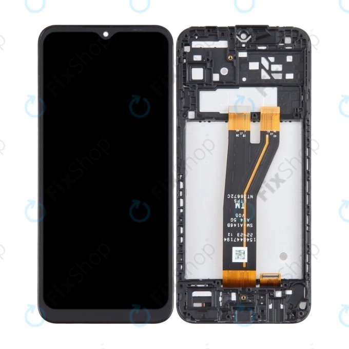 Wyświetlacz do Samsung A14 5G A146B, Ekran dotykowy z ramką, Czarny, Black, TFT