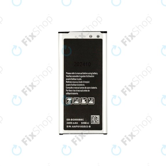 Bateria do Samsung Galaxy S5 Mini G800F, EB-BG800BBC, 2400mAh