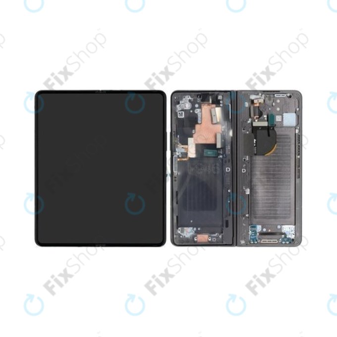 Wyświetlacz do Samsung Z Fold 5 F946B, Ekran dotykowy z ramką, Szary, Gray, GH82-31842D, Genuine Service Pack