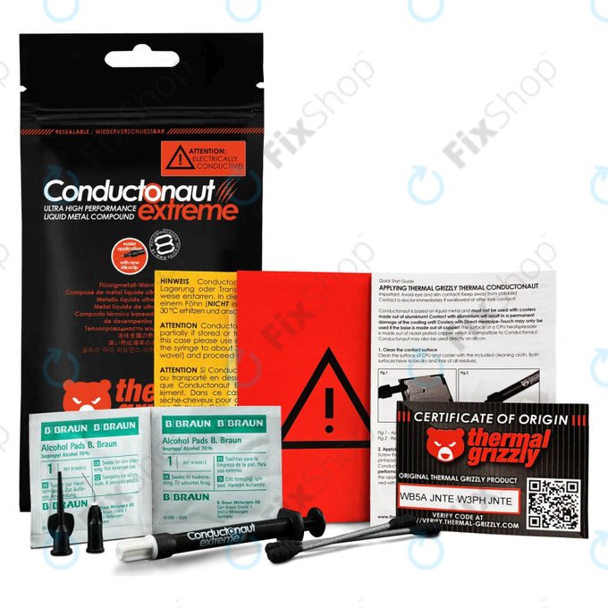 Ciekły metal 1g, Thermal Grizzly Conductonaut