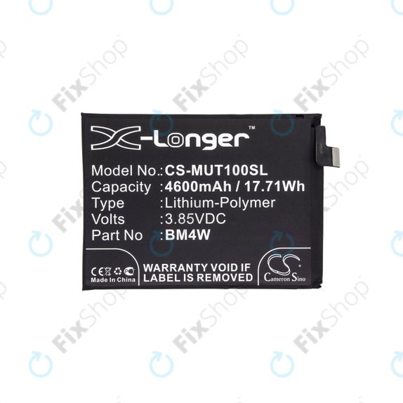Bateria dla Xiaomi Mi 10T Lite 5G, 4600mAh, Li-Pol, 3.85 V, BM4W, HQ