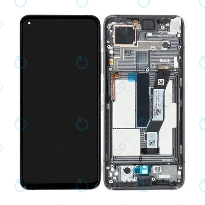 Wyświetlacz do Xiaomi Mi 10T 5G, Mi 10T Pro 5G, Ekran dotykowy z ramką, 5600030J3S00, Cosmic Black, Genuine Service Pack