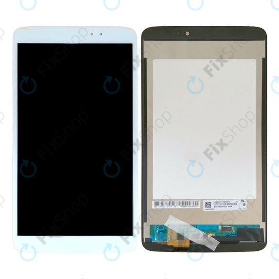 Wyświetlacz do LG G Pad V500, Ekran dotykowy bez ramki, Bialy, White, TFT