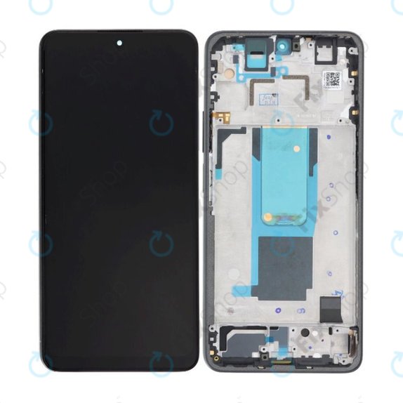 Wyświetlacz do Xiaomi Redmi Note 11 Pro+ 5G 21091116UG, Ekran dotykowy z ramką, Mysterious Black, TFT