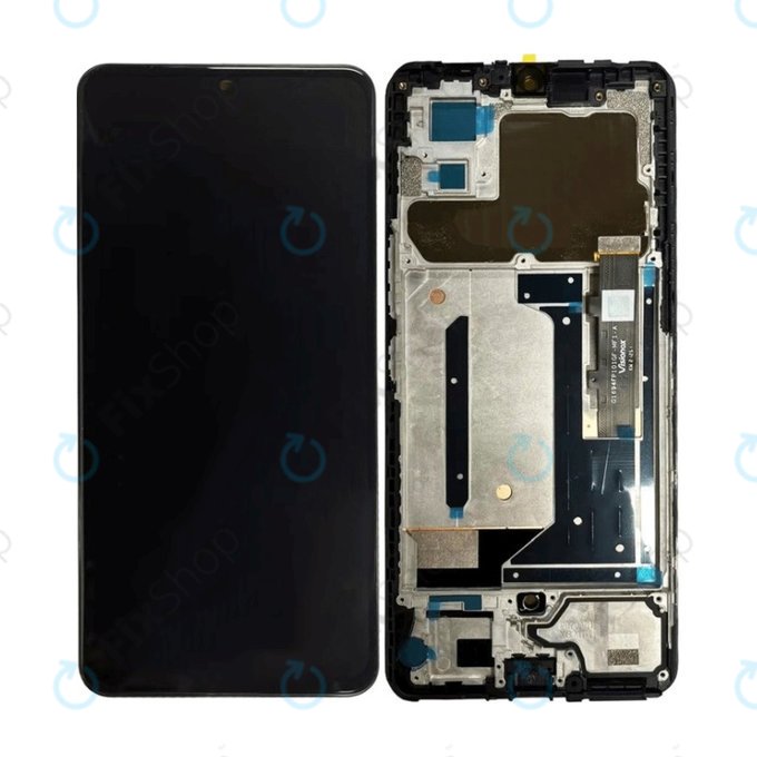 Wyświetlacz OLED do ZTE Axon 30 5G A2322, A2322G, Ekran dotykowy z ramką, Czarny, Black