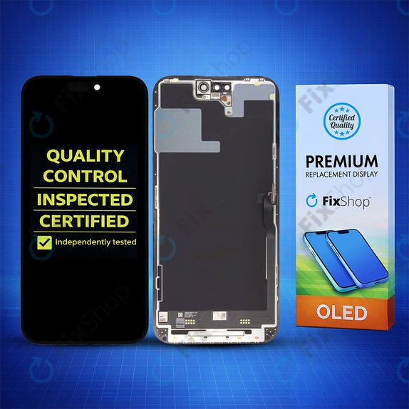 Wyświetlacz Hard OLED dla iPhone 14 Pro Max, Ekran dotykowy z ramką, FixPremium