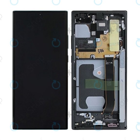 Wyświetlacz do Samsung Note 20 Ultra N986B, Ekran dotykowy z ramką, GH82-23596A, GH82-31461A, GH82-23621A, GH82-23622A, GH82-23597A, GH82-31454A, Mystic Black, Genuine Service Pack