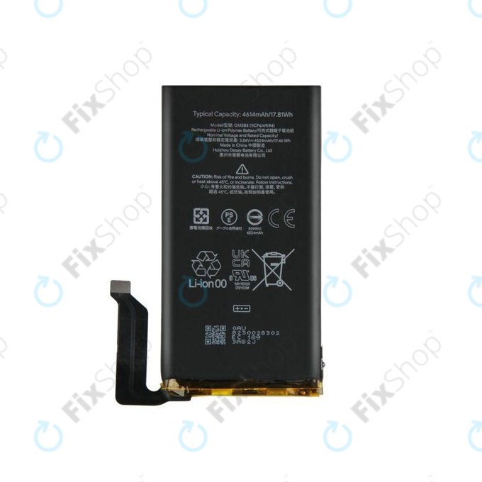 Bateria do Google Pixel 6, GMSB3, 4614mAh