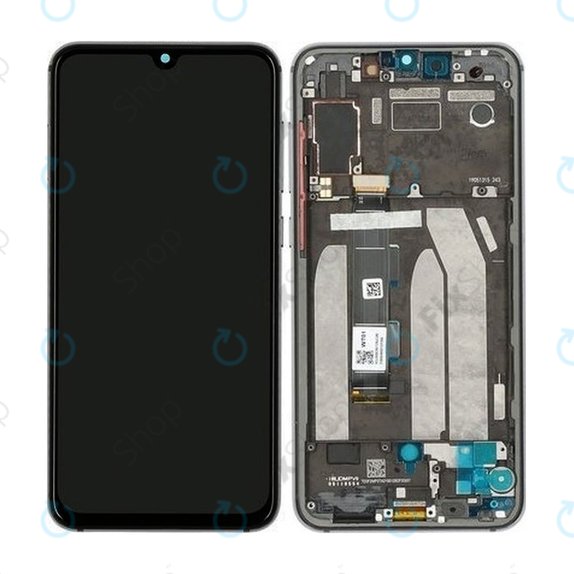 Wyświetlacz do Xiaomi Mi 9 SE, Ekran dotykowy z ramką, 5606101010B6, Czarny, Black, Genuine Service Pack