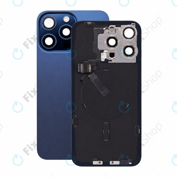 Szkło tylnej obudowy do iPhone 15 Pro Max, Blue Titanium, Pulled A