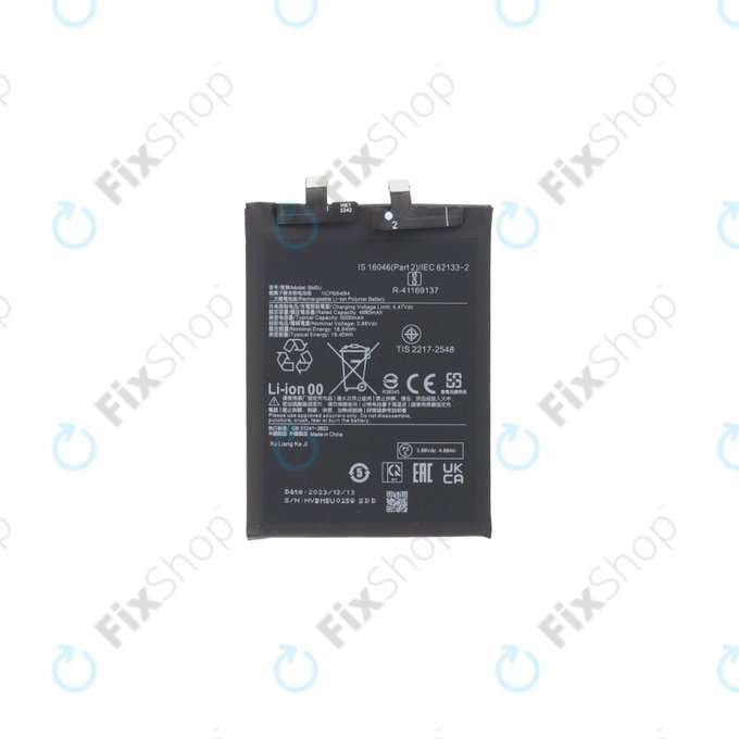 Bateria do Xiaomi Redmi Note 13 Pro+ 23090RA98C, BM5U, 5000mAh