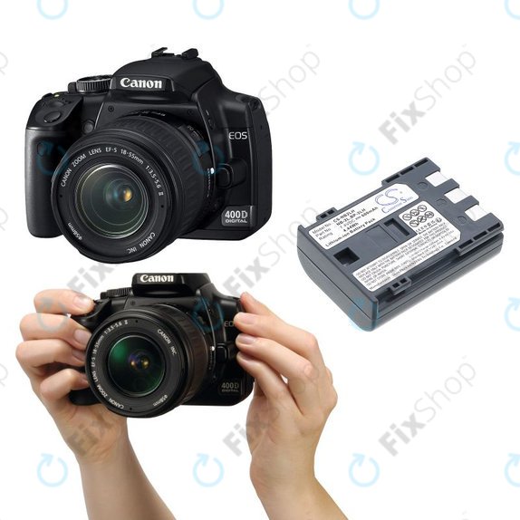 Bateria do Canon EOS 350D, 400D, PowerShot S30, S60, S80, 600mAh, Li-Ion, 7.4V, NB-2LH, HQ