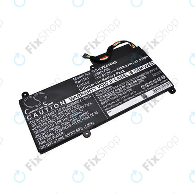 Bateria do Lenovo ThinkPad E450, E455, E460, E465, T470p, ThinkPad Edge E450 i7, 4400mAh, Li-Ion, 10.8V, 45N1752, HQ