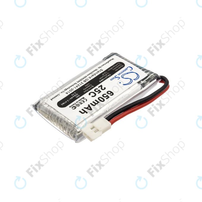 Bateria do Hubsan X4 H107, 650mAh, Li-Pol, 3.7V, H107C-A24, HQ