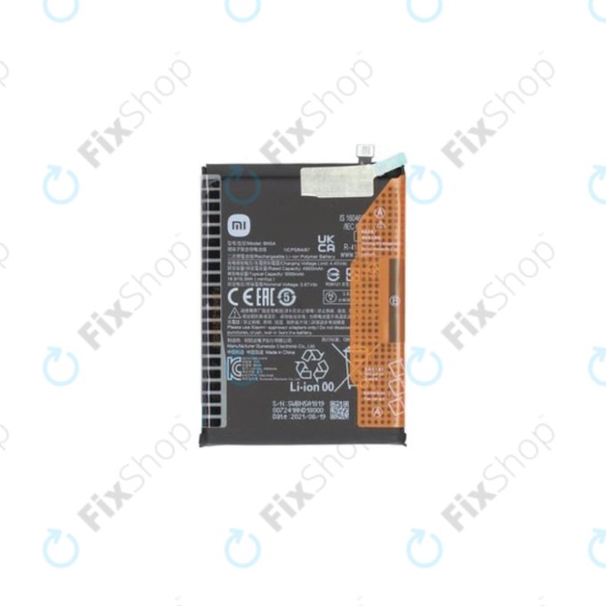 Bateria do Xiaomi Poco M3 Pro, Redmi 10, Redmi Note 10 5G, BN5A, 5000mAh, 460200006L5Z, Genuine Service Pack
