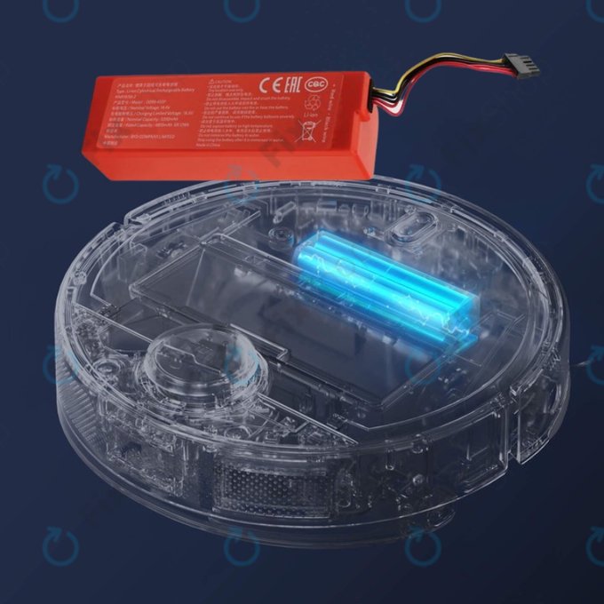 Bateria do Xiaomi Mi Robot Vacuum Mop 2 (Mijia 2C), 2 Pro, P1904-4S2P-MM, Li-Ion, 14.4V 6500mAh