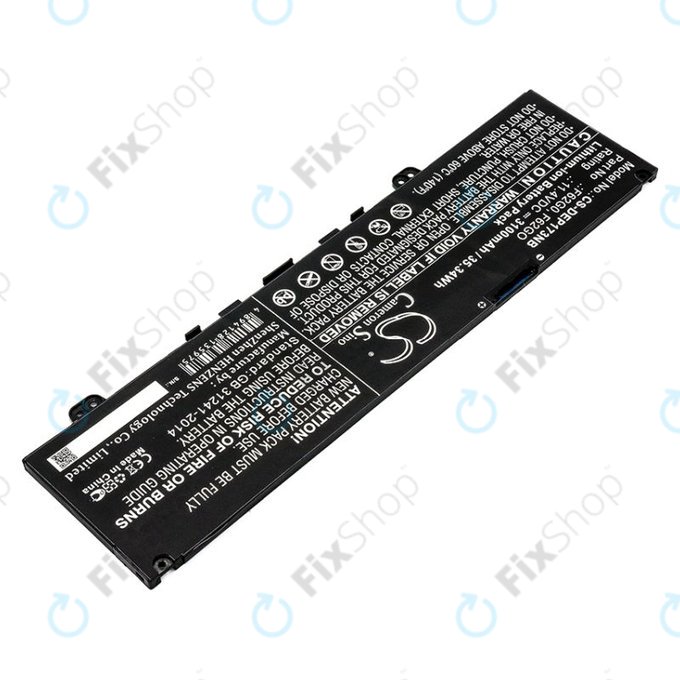 Bateria do Dell Inspiron 13, 7373, Vostro 13, 3100mAh, Li-Ion, 11.4V, F62G0, HQ