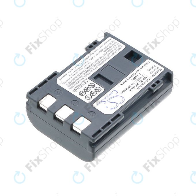 Bateria do Canon EOS 350D, 400D, PowerShot S30, S60, S80, 600mAh, Li-Ion, 7.4V, NB-2LH, HQ