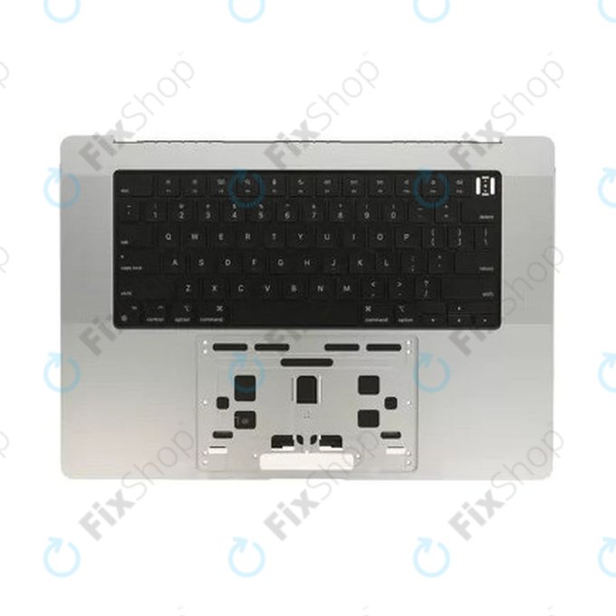 Górna rama klawiatury do MacBook Pro 16" A2780 (2023), z klawiaturą US i baterią, Silver, 661-32190, Genuine Apple