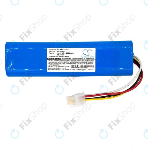 Bateria do Philips SmartPro Compact FC8705, FC8710, FC8772, FC8776, 4ICR19/65, Li-Ion, 14,8V 2600mAh, HQ