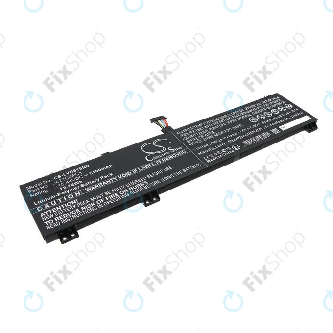 Bateria do Lenovo Legion 5 15ARH7H, 82RD0002SB, 5100mAh, Li-Pol, 15.44V, L21C4PC1, HQ
