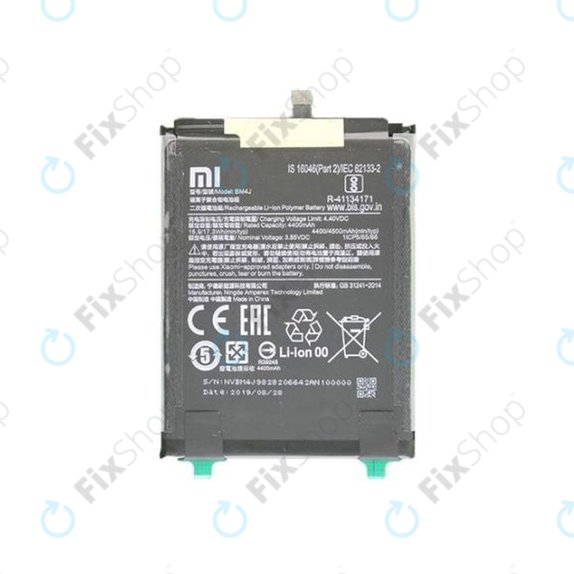 Bateria do Xiaomi Redmi Note 8 Pro, BM4J, 4500mAh, 46BM4JA030H8, Genuine Service Pack