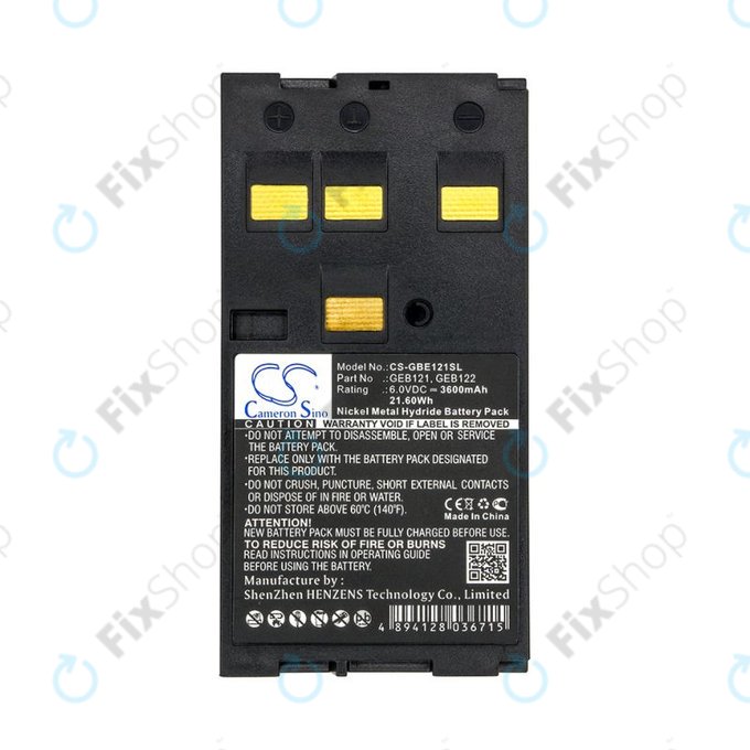 Bateria do Leica 400, 3600mAh, Ni-MH, 6V, GEB121, HQ