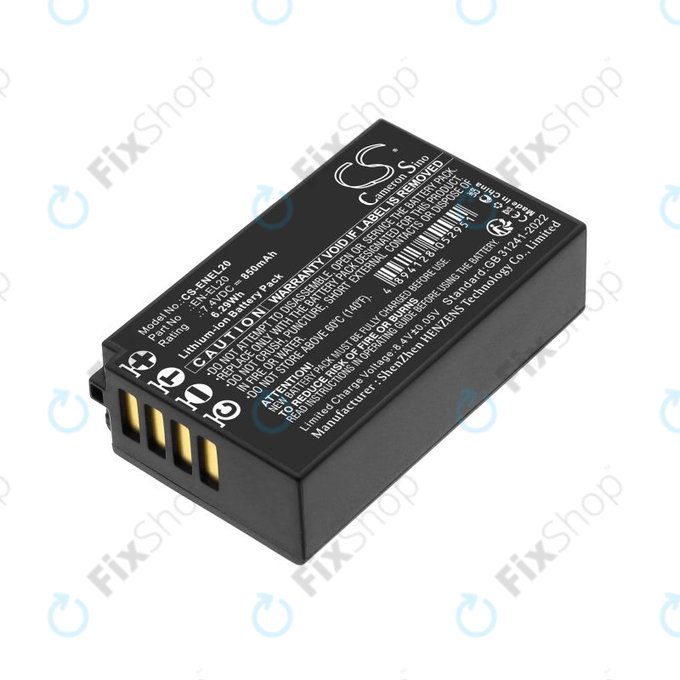 Bateria do Nikon Coolpix A, 850mAh, Li-Ion, 7.4V, EN-EL20, HQ
