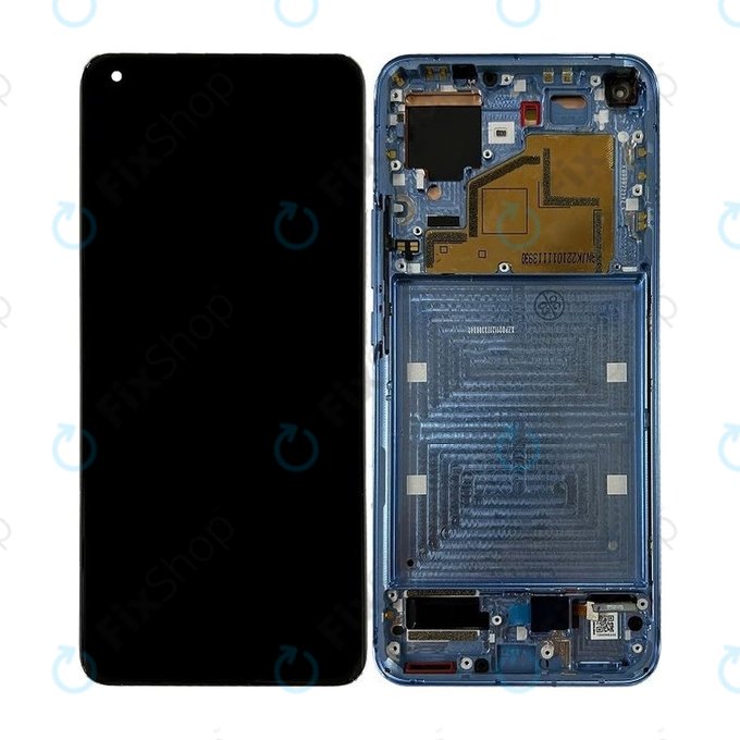 Wyświetlacz OLED do Xiaomi Mi 11 M2011K2G, Ekran dotykowy z ramką, Horizon Blue