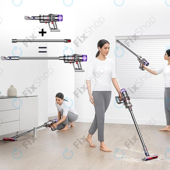 Rura ssąca do Dyson V12, Srebrna, Silver