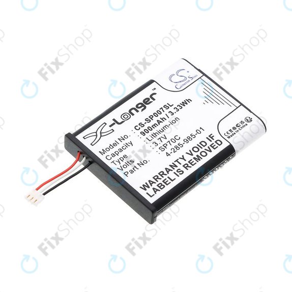 Bateria do Sony PSP E1000, E1002, E1004, E1008, 900mAh, Li-Ion, 3.7V, SP70C, HQ