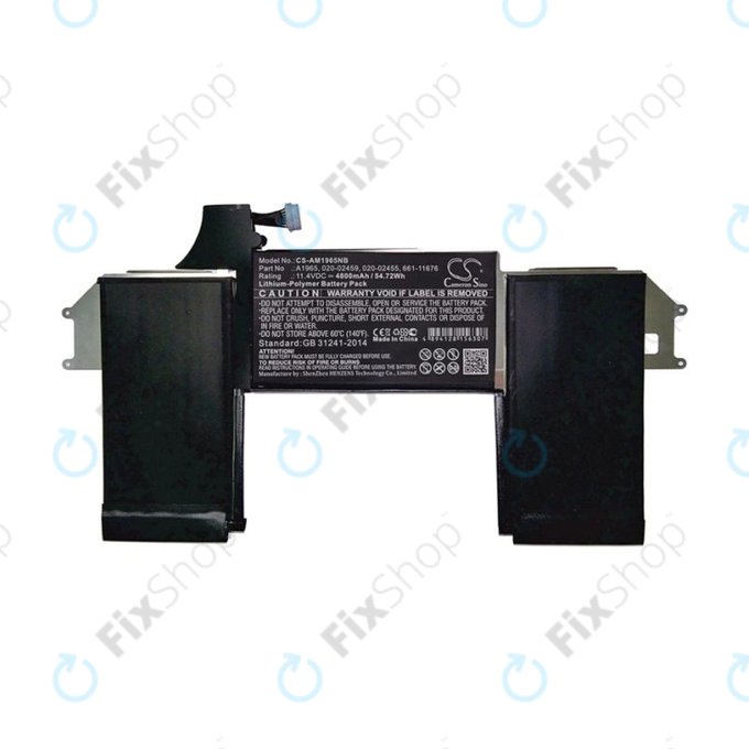 Bateria do MacBook Air 13" A1932 (Late 2018 - Mid 2019), A2179 (2020), 4800mAh, HQ