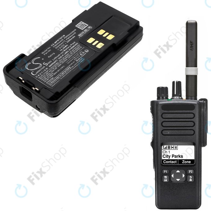 Bateria do Motorola Dp2600e, Dp4000, P8608, Xpr3000, Xpr7350, 2200mAh, Li-Ion, 7.4V, PMNN4409, HQ