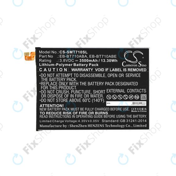 Bateria do Samsung Galaxy Tab S2 8.0, 3500mAh, Li-Pol, 3.8V, EB-BT710ABA, HQ