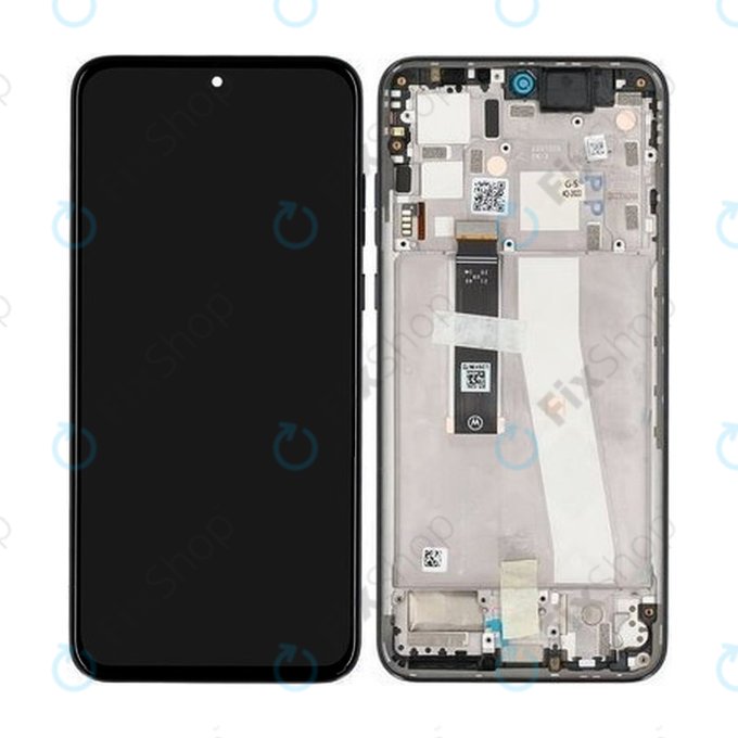 Wyświetlacz do Motorola Edge 30 Neo XT2245, Ekran dotykowy z ramką, 5D68C21403, Black Onyx, Genuine Service Pack