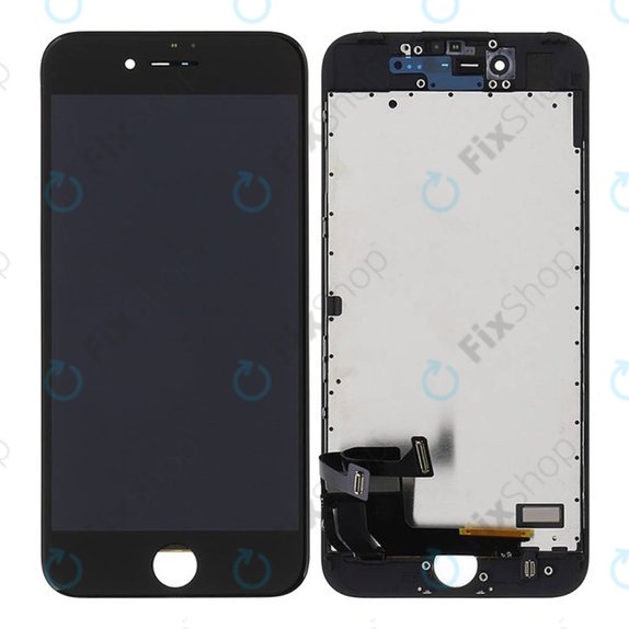 Wyświetlacz dla iPhone 7, Black, Ekran dotykowy z ramką, Refurbished