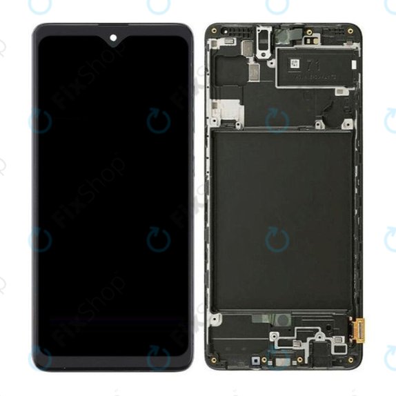Wyświetlacz OLED do Samsung A71 A715F, Ekran dotykowy z ramką, Mały panel