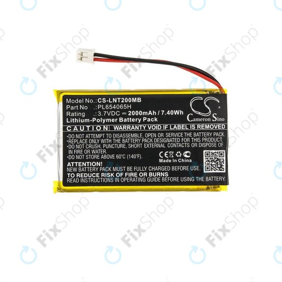 Bateria do Luvion Prestige Touch 2, 2000mAh, Li-Pol, 3.7V, PL654065H, HQ